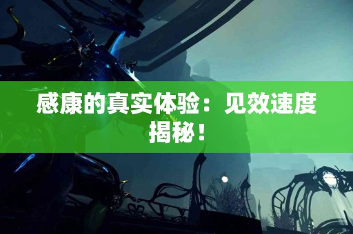 感康的真实体验：见效速度揭秘！