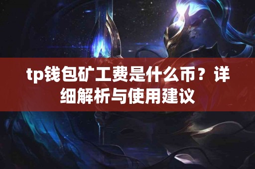 tp钱包矿工费是什么币？详细解析与使用建议