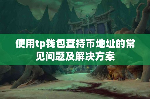 使用tp钱包查持币地址的常见问题及解决方案