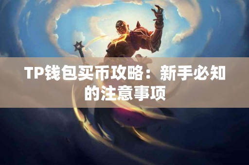 TP钱包买币攻略：新手必知的注意事项