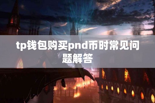 tp钱包购买pnd币时常见问题解答