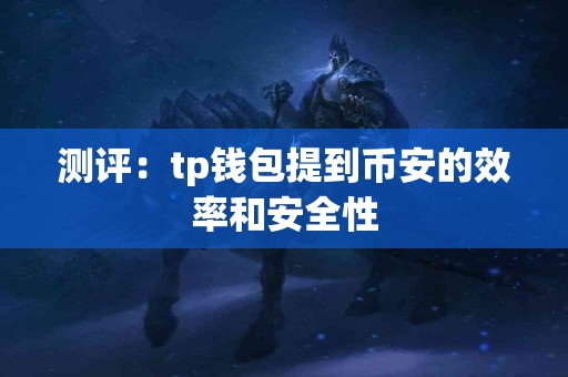 测评：tp钱包提到币安的效率和安全性