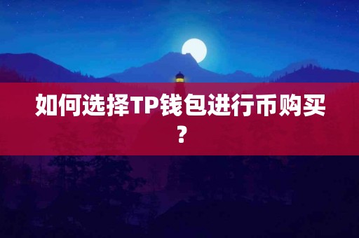 如何选择TP钱包进行币购买？