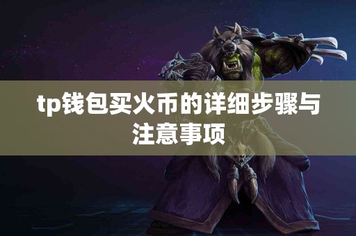 tp钱包买火币的详细步骤与注意事项