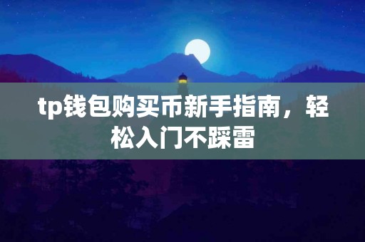 tp钱包购买币新手指南，轻松入门不踩雷