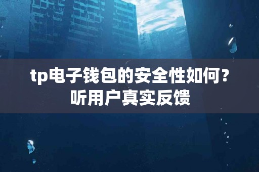 tp电子钱包的安全性如何？听用户真实反馈
