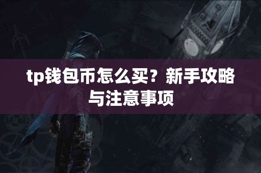 tp钱包币怎么买？新手攻略与注意事项