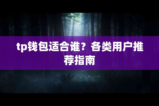 tp钱包适合谁？各类用户推荐指南