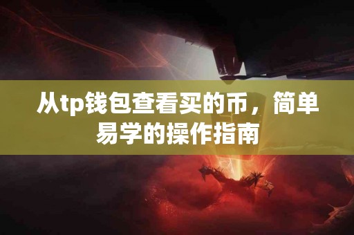 从tp钱包查看买的币，简单易学的操作指南